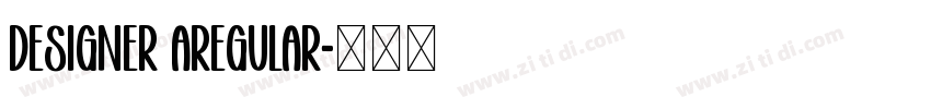 designer aregular字体转换